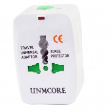 Universal All In One World Wide Travel Plug Adapter - White